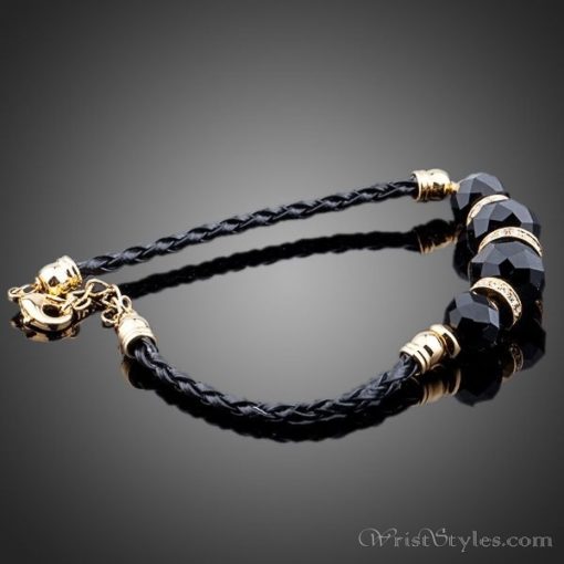 Black Strand Charm Bracelet AZ417817CH 1