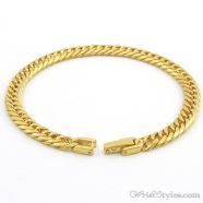 Stainless Steel Link Chain Bracelet NO303861BR 1