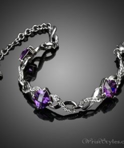 Triple Purple Stone Bracelet AZ533893BR 1