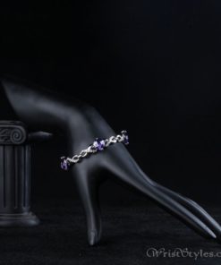 Triple Purple Stone Bracelet AZ533893BR 3