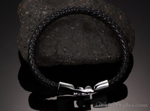Braided Leather Bracelet VN243518BR 6
