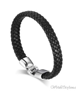 Braided Leather Bracelet VN243518BR 7