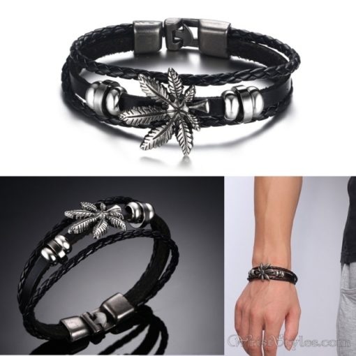 Genuine Leather Charm Bracelet VN036054CH 3