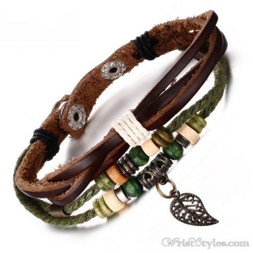 Genuine Leather Charm Bracelet VN036054CH 5
