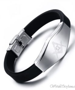 Masonic Silicone Bracelet VN615701SI 1