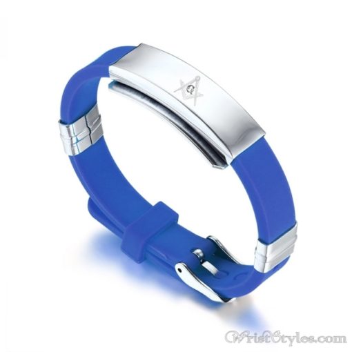 Masonic Silicone Bracelet VN615701SI 4