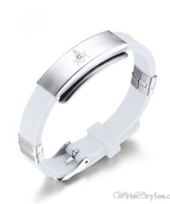 Masonic Silicone Bracelet VN615701SI 5
