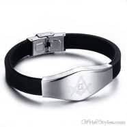 Masonic Silicone Bracelet VN615701SI 7