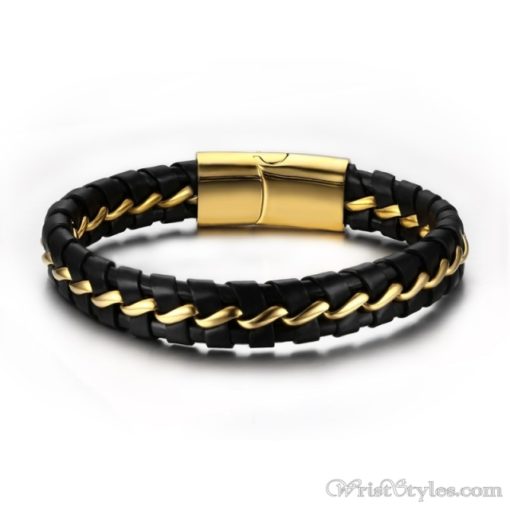 Leather And Wire Bracelet VN000270BR
