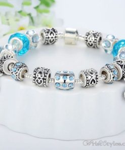 Murano Glass Beads Charm Bracelet BA049134CB 3