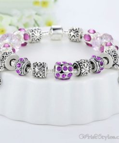 Murano Glass Beads Charm Bracelet BA049134CB 5