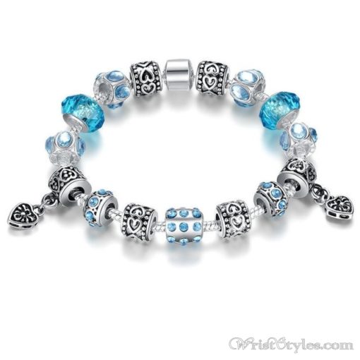 Murano Glass Beads Charm Bracelet BA049134CB