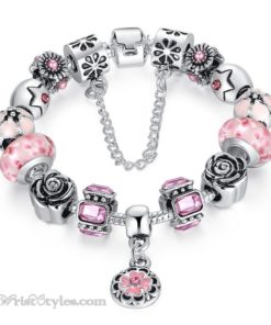 Royal Floral Charm Bracelet WO082468CB 1