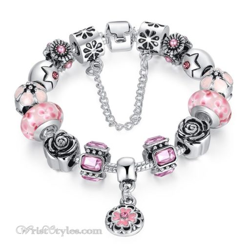 Royal Floral Charm Bracelet WO082468CB 1