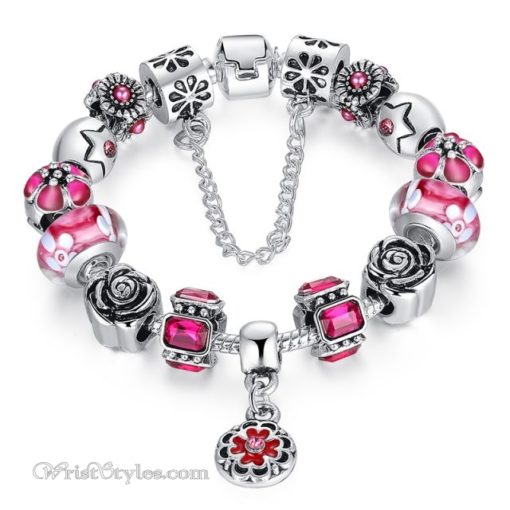 Royal Floral Charm Bracelet WO082468CB 7