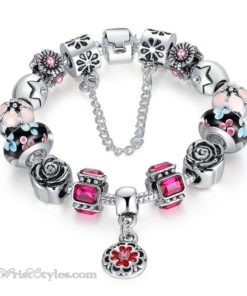 Royal Floral Charm Bracelet WO082468CB 8
