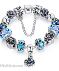 Royal Floral Charm Bracelet WO082468CB 9