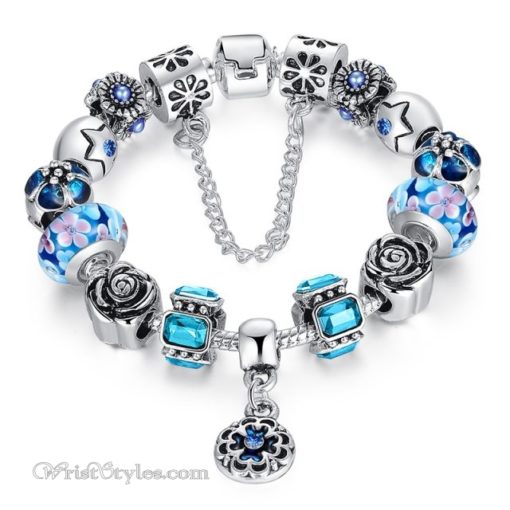 Royal Floral Charm Bracelet WO082468CB 9